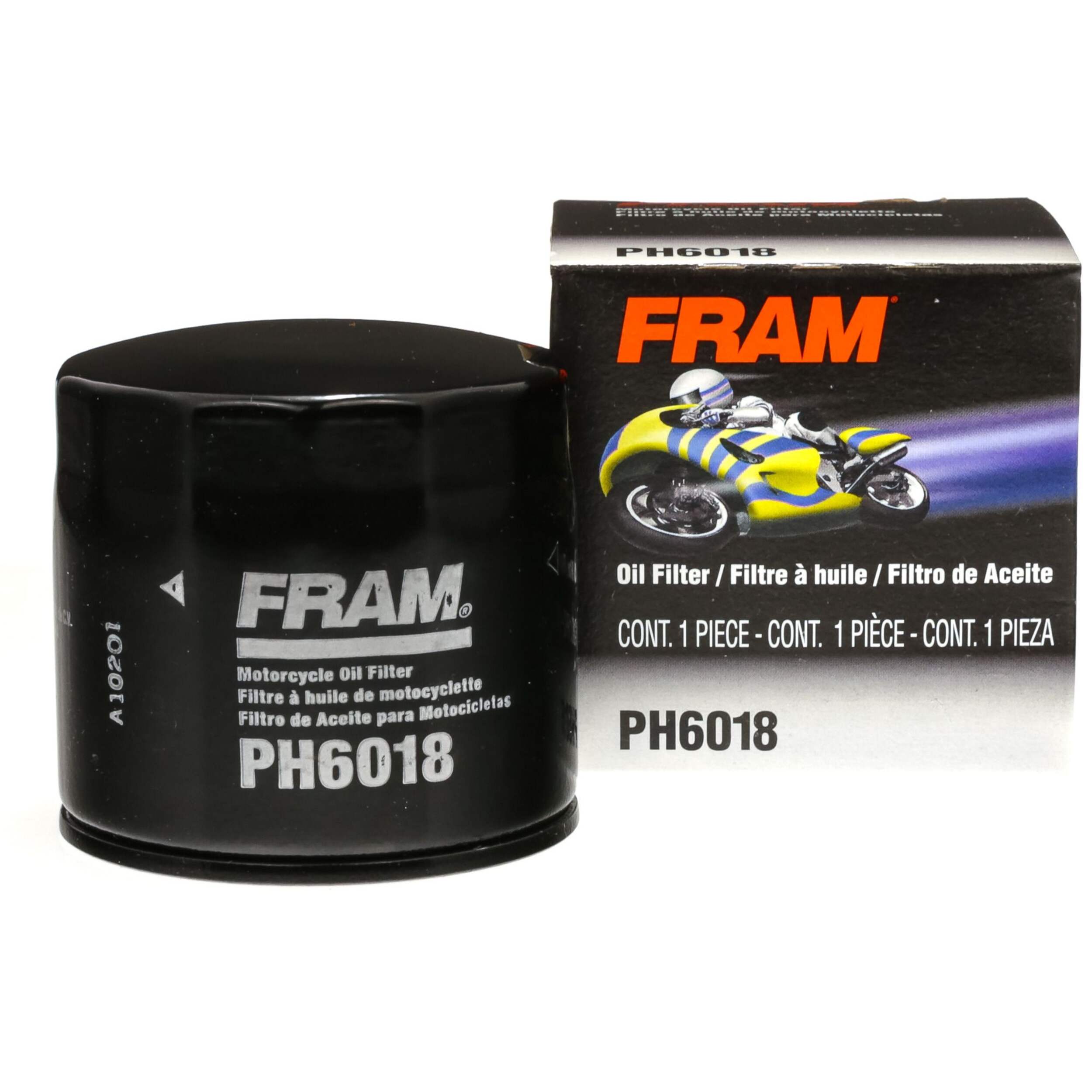 FRAM PH6018 Extra Guard Oil Filter Front_Elevated