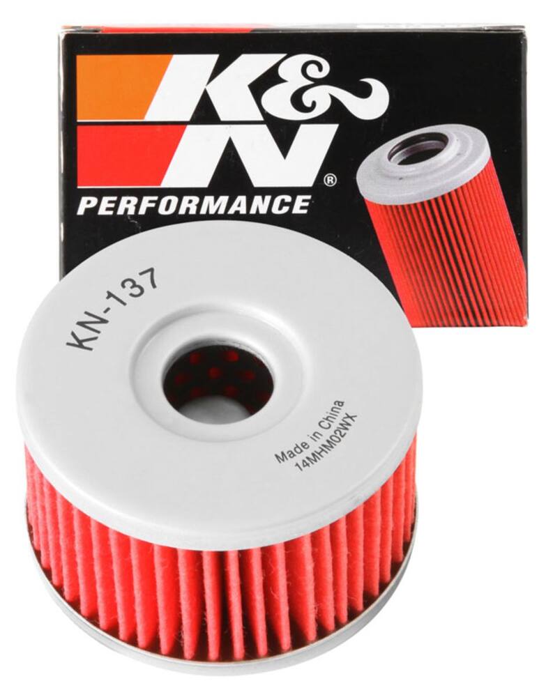 Red K&N Performance Oil Filter 