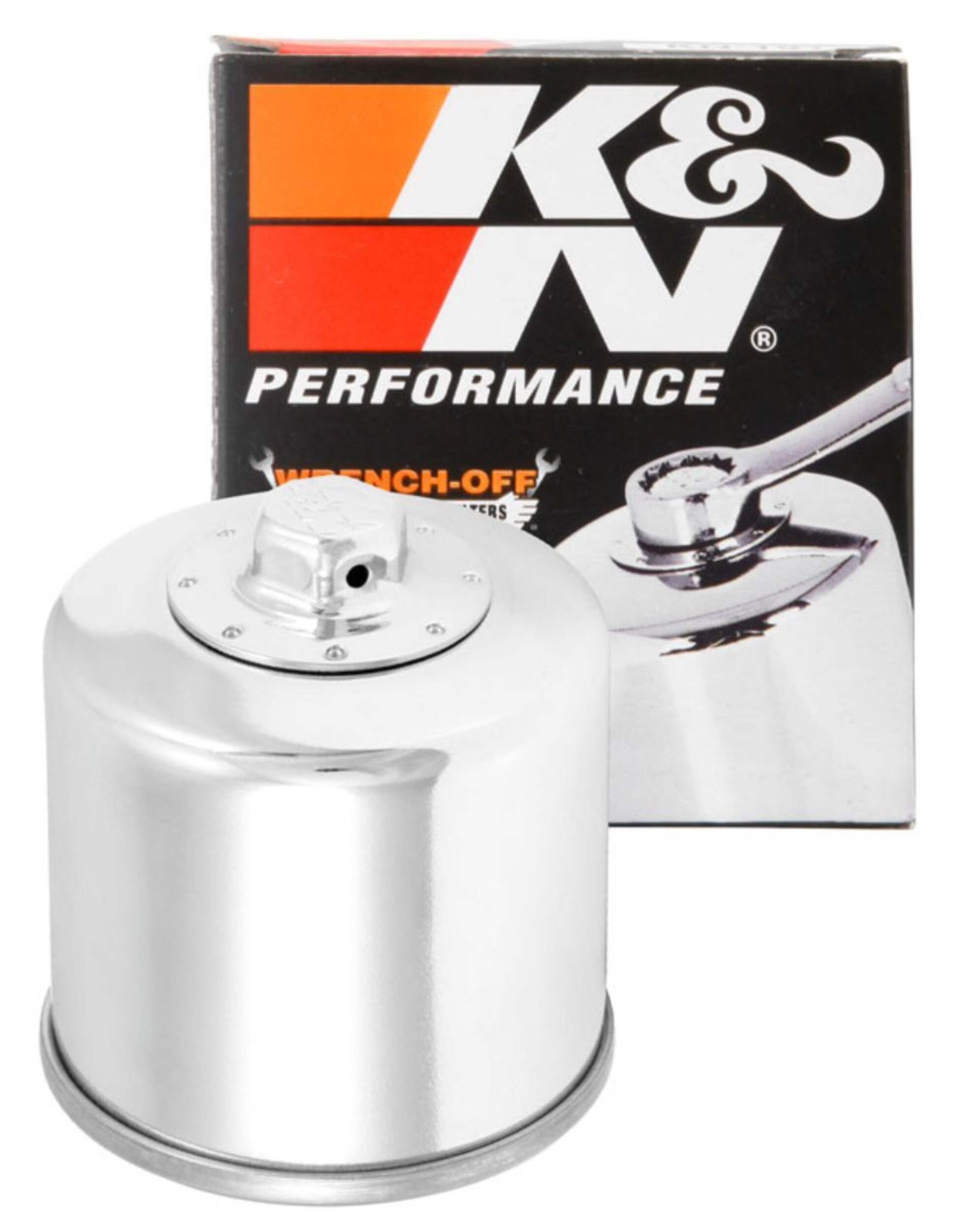 K&N KN204C Powersport Oil Filter Front_Elevated