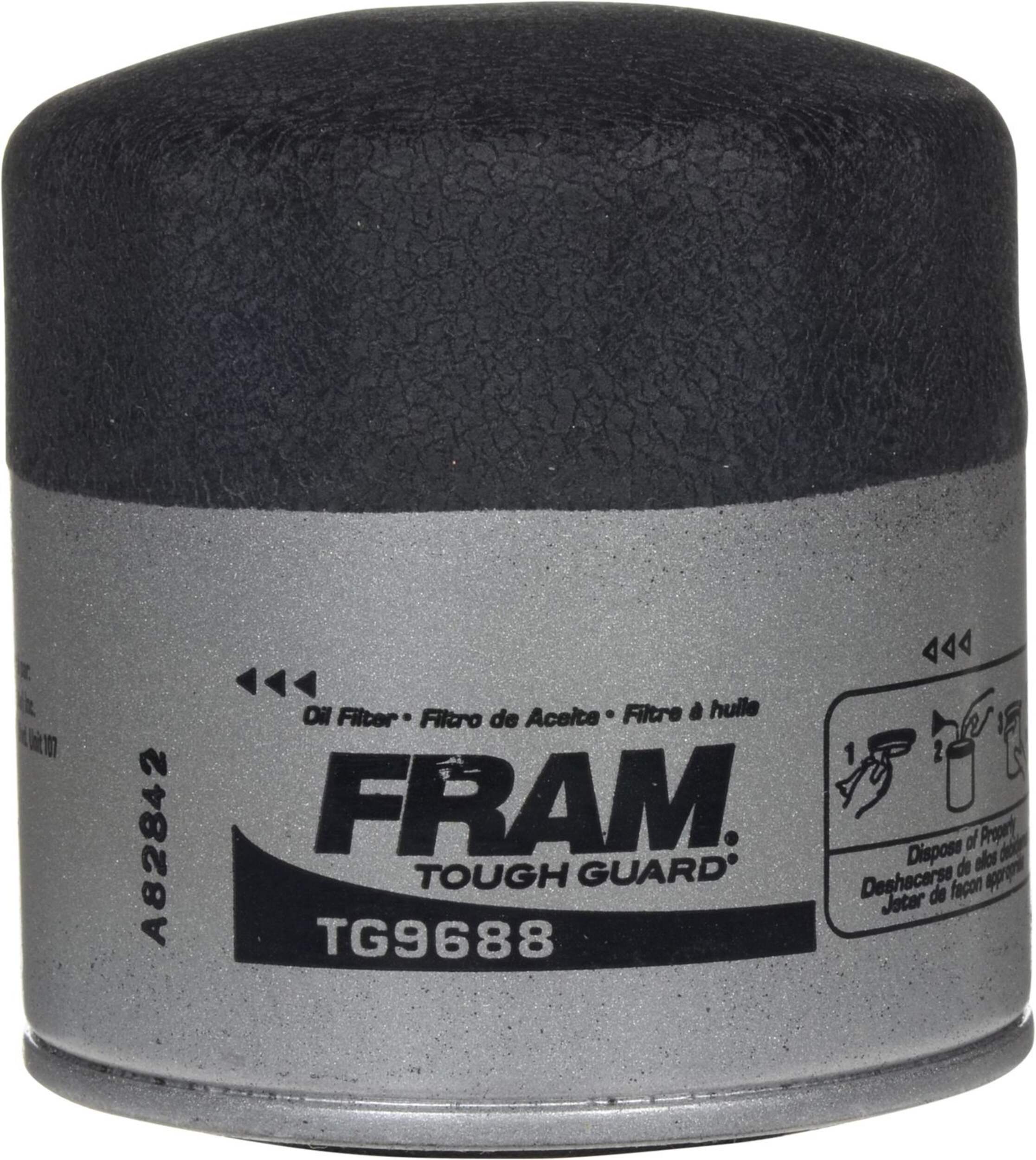 FRAM TG9688 Tough Guard Oil Filter Front_Flat