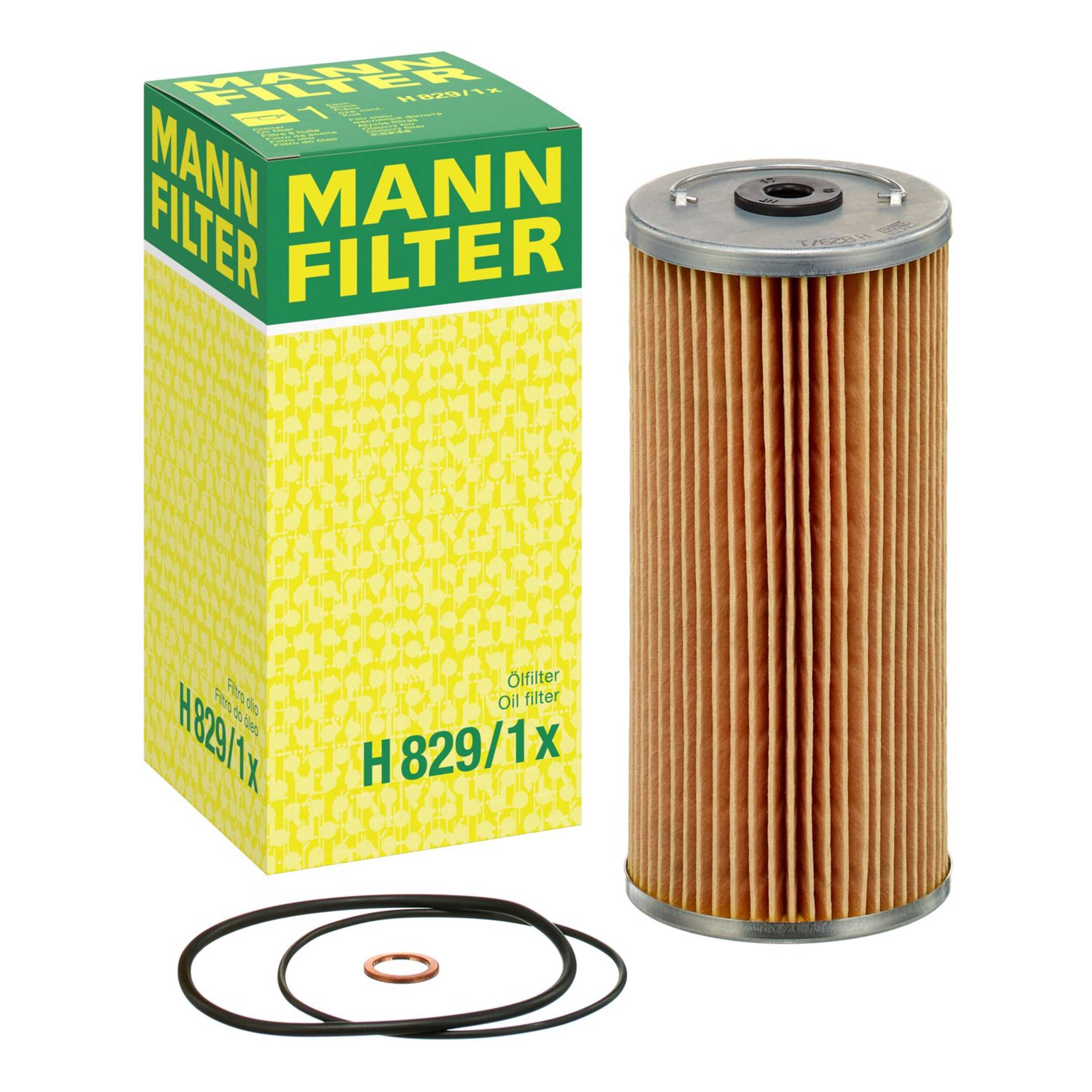 MANN-FILTER H 829/1 X Cartridge Oil Filter Composite_or_Mixed