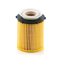 MANN-FILTER HU 711/6 Z Cartridge Oil Filter Front_Elevated