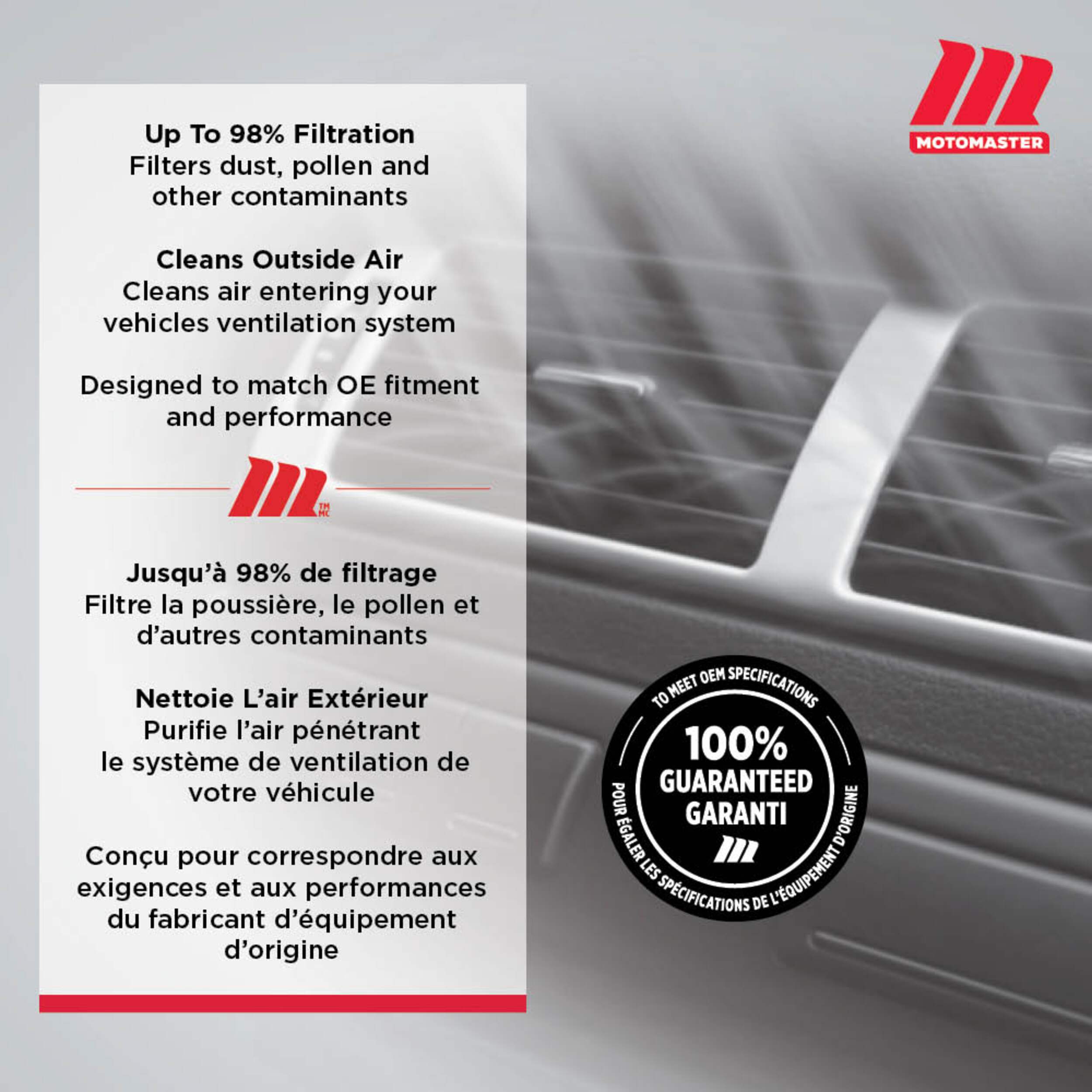 MotoMaster Cabin Air Filter Canadian Tire