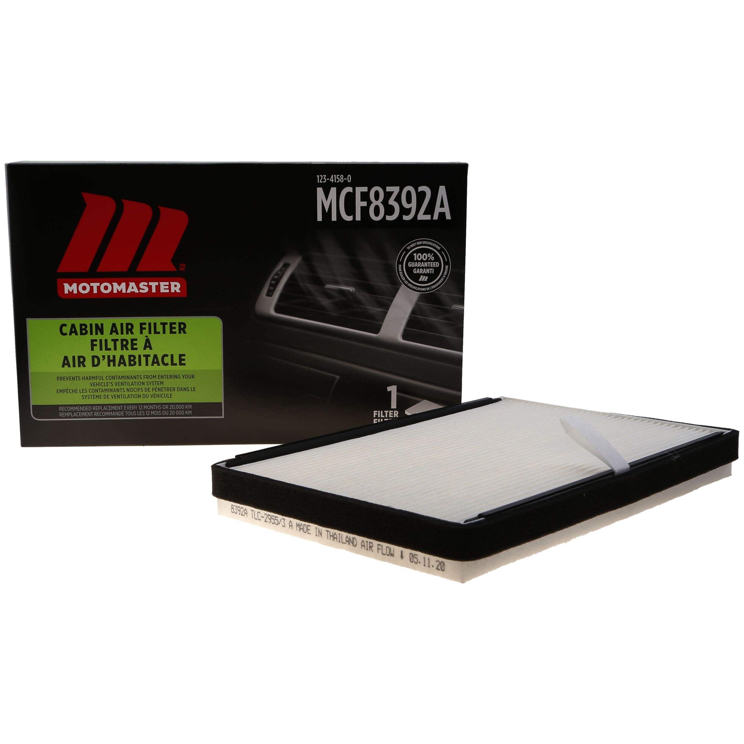 MotoMaster Cabin Air Filter Composite_or_Mixed