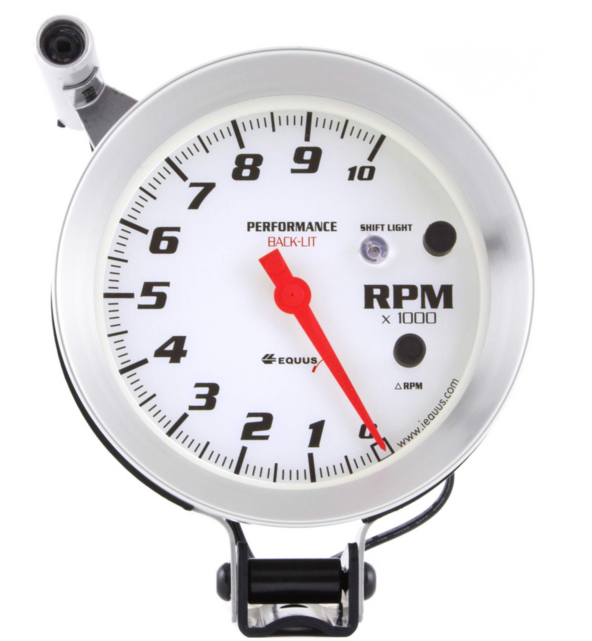 Equus Shift Light Tachometer, 5-in Front_Flat