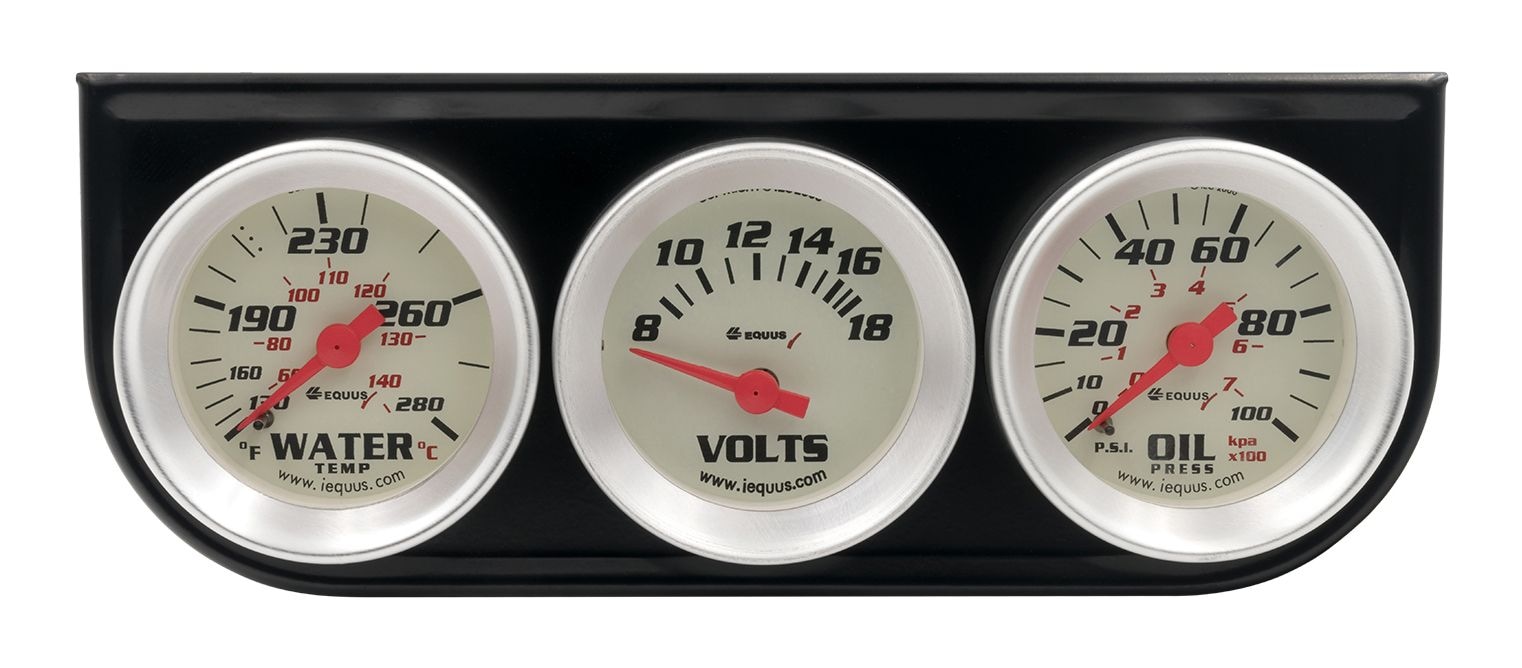 Equus Volt Triple Gauge Kit, White, 11/2in dia. Canadian Tire