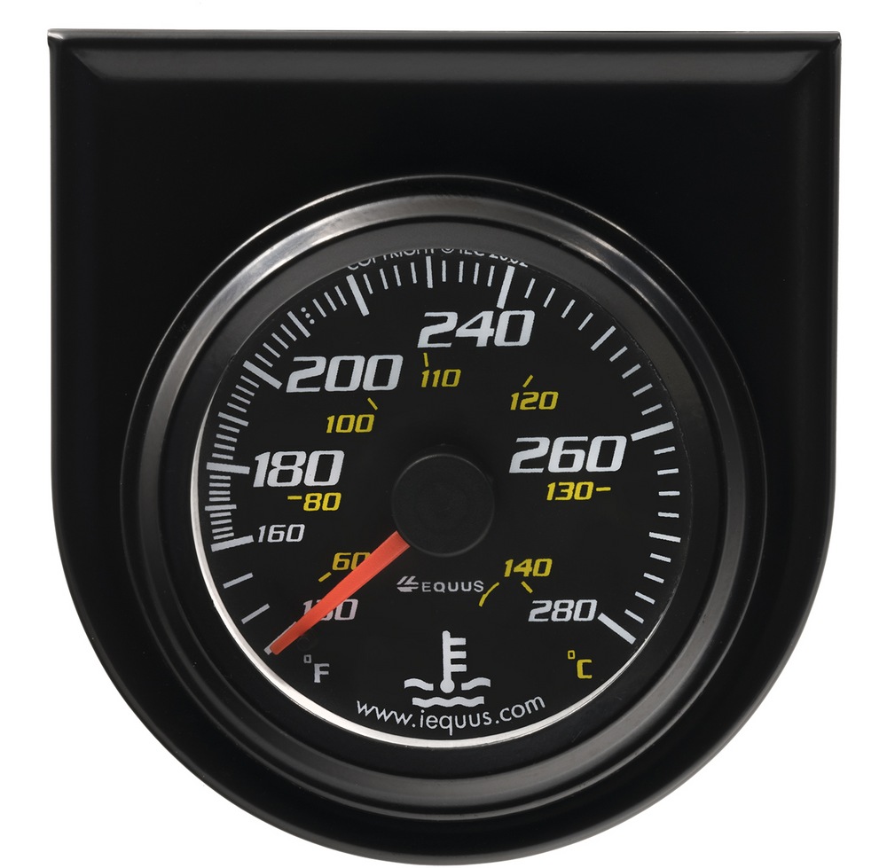 Sunpro 2in. Black Water/Oil Temperature Gauge Canadian Tire