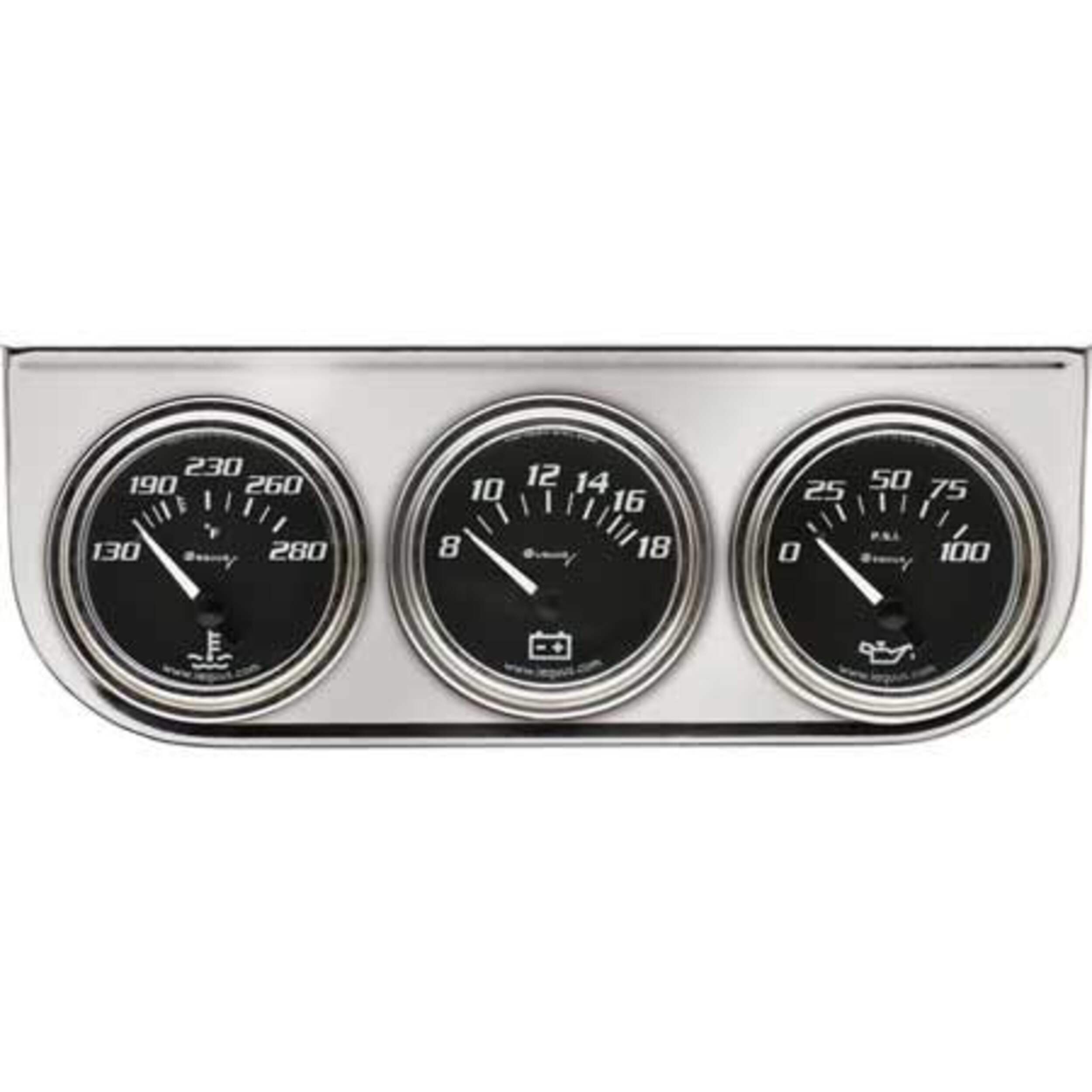 EQUUS 2in. Volt Triple Gauge Kit, Chrome Canadian Tire