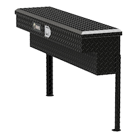 UWS TBSM-48-BLK Truck Side Tool Box, Black, 48-in Front_Angled_Left