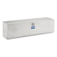 UWS TBTS-48 Bright Aluminum Single-Door Topside Truck Tool Box, 48-in Front_Angled_Right