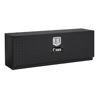 UWS TBTS-48-BLK Aluminum Single-Door Topside Truck Tool Box, Gloss Black, 48-in Front_Angled_Right