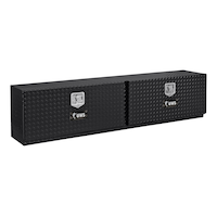 UWS TBTS-72-BLK Aluminum Double-Door Topside Truck Tool Box, Gloss Black, 72-in