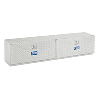 UWS TBTS-96 Bright Aluminum Double-Door Topside Truck Tool Box, 96-in Front_Angled_Right
