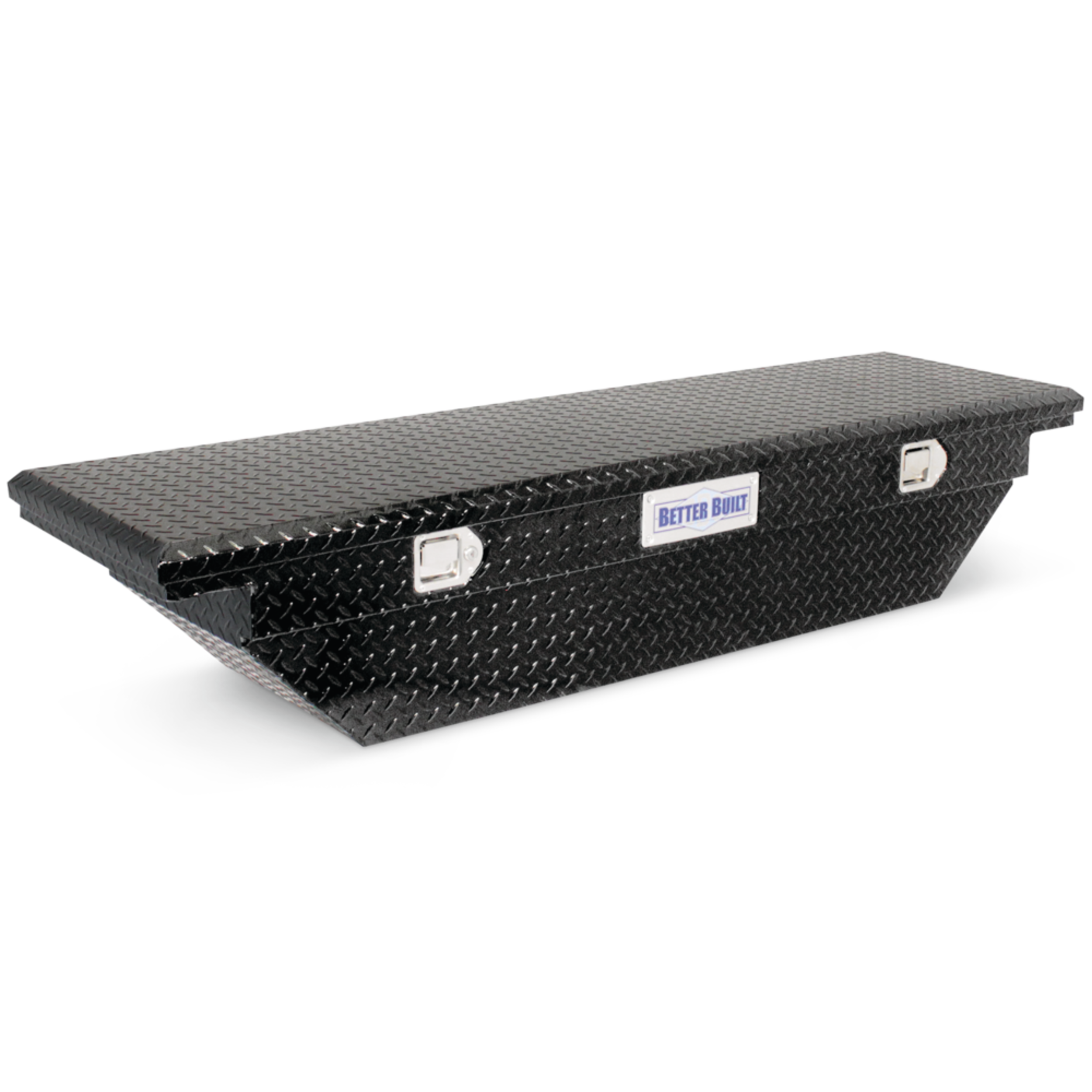 BetterBuilt Compact Truck Saddle Box, Black Front_Three_Fourths_Angled_Right