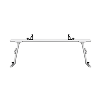 Thule TracRac Utility Truck Rack, Tall Front_Flat