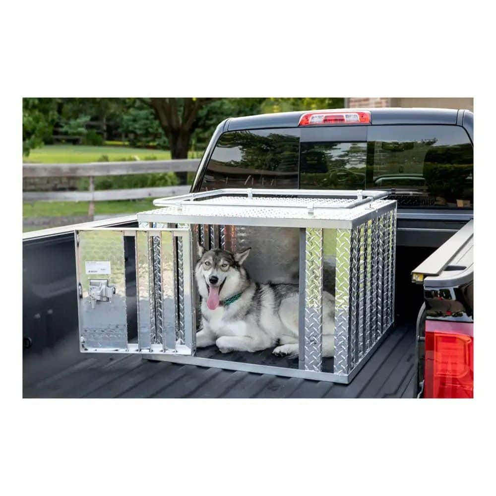 Aluminum dog kennels for 2024 trucks