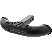 Marchepied d'attelage à DEL Stallion, noir Front_Angled_Left