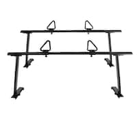 Erickson Aluminum Truck Rack, Black Front_Elevated