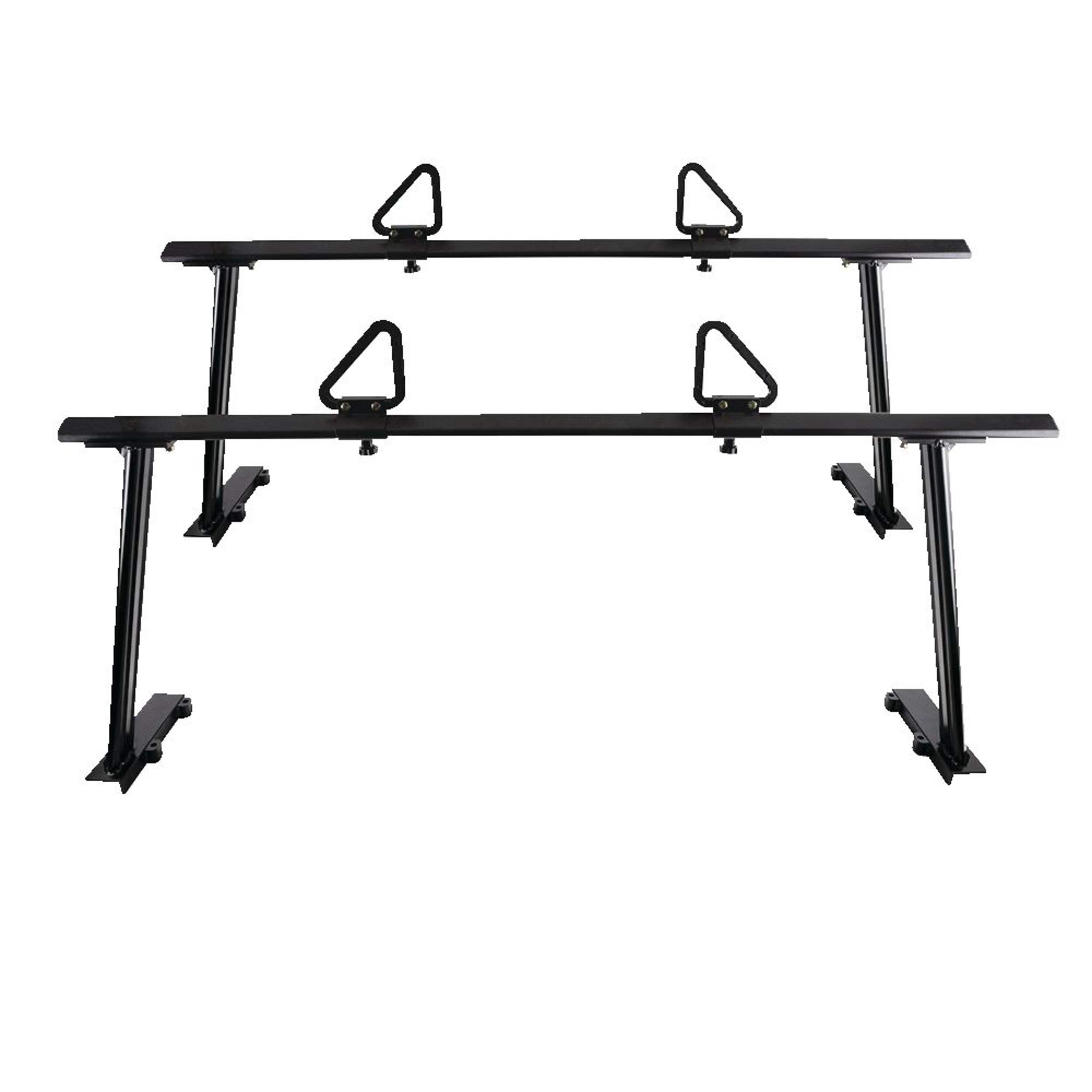 Erickson Aluminum Truck Rack, Black Front_Elevated