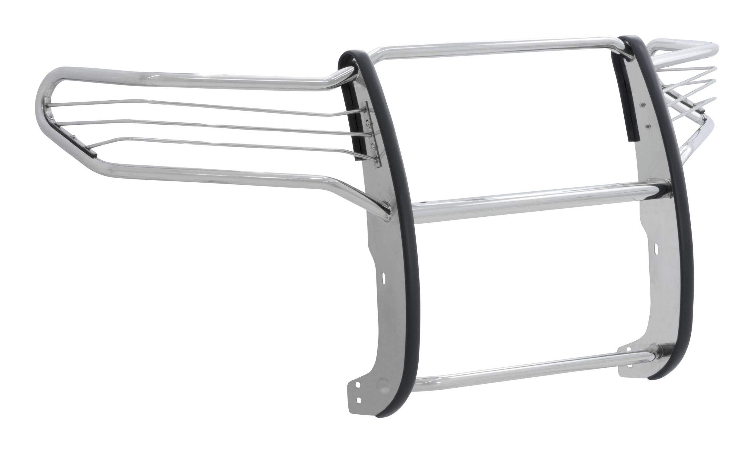 Aries Grille Guard, Polished Stainless Front_Angled_Right