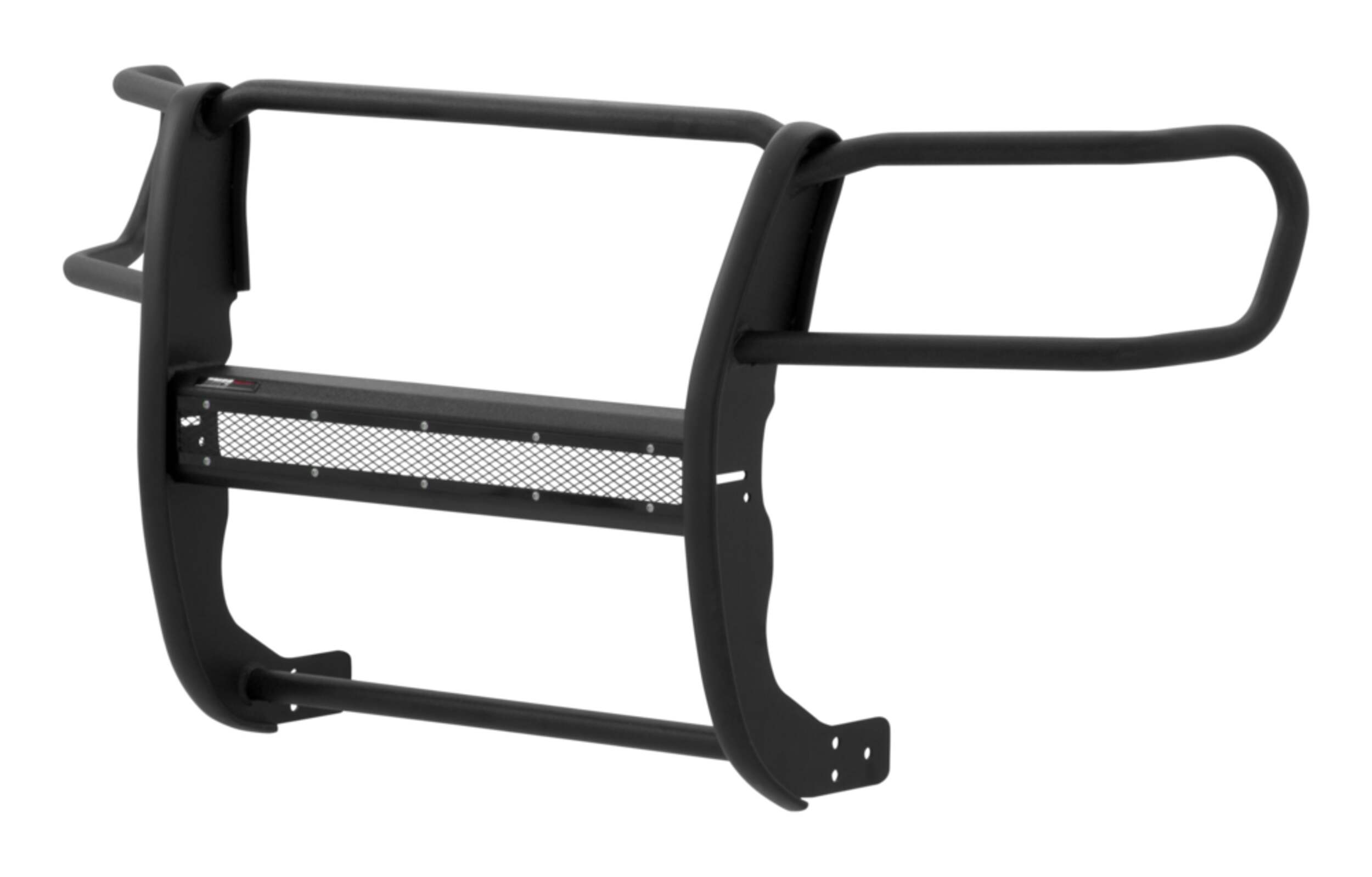 Aries Pro Series Grille Guard, Textured Black Front_Angled_Left