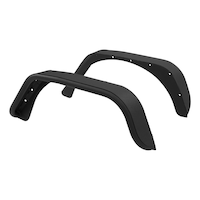 Aries Jeep Fender Flares, Textured Black Front_Angled_Right