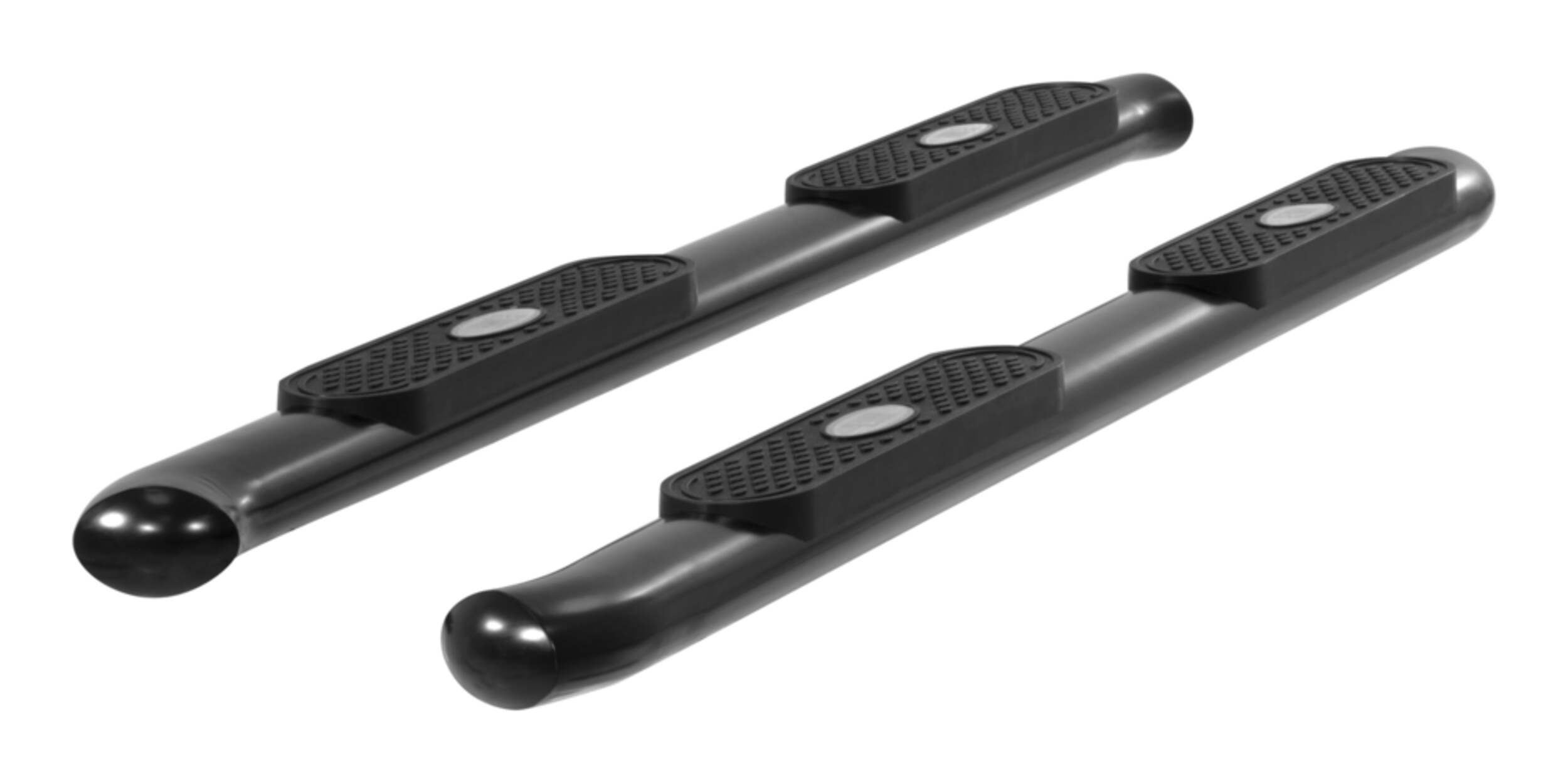 Aries Oval Side Bars, Black, 4-in Composite_or_Mixed
