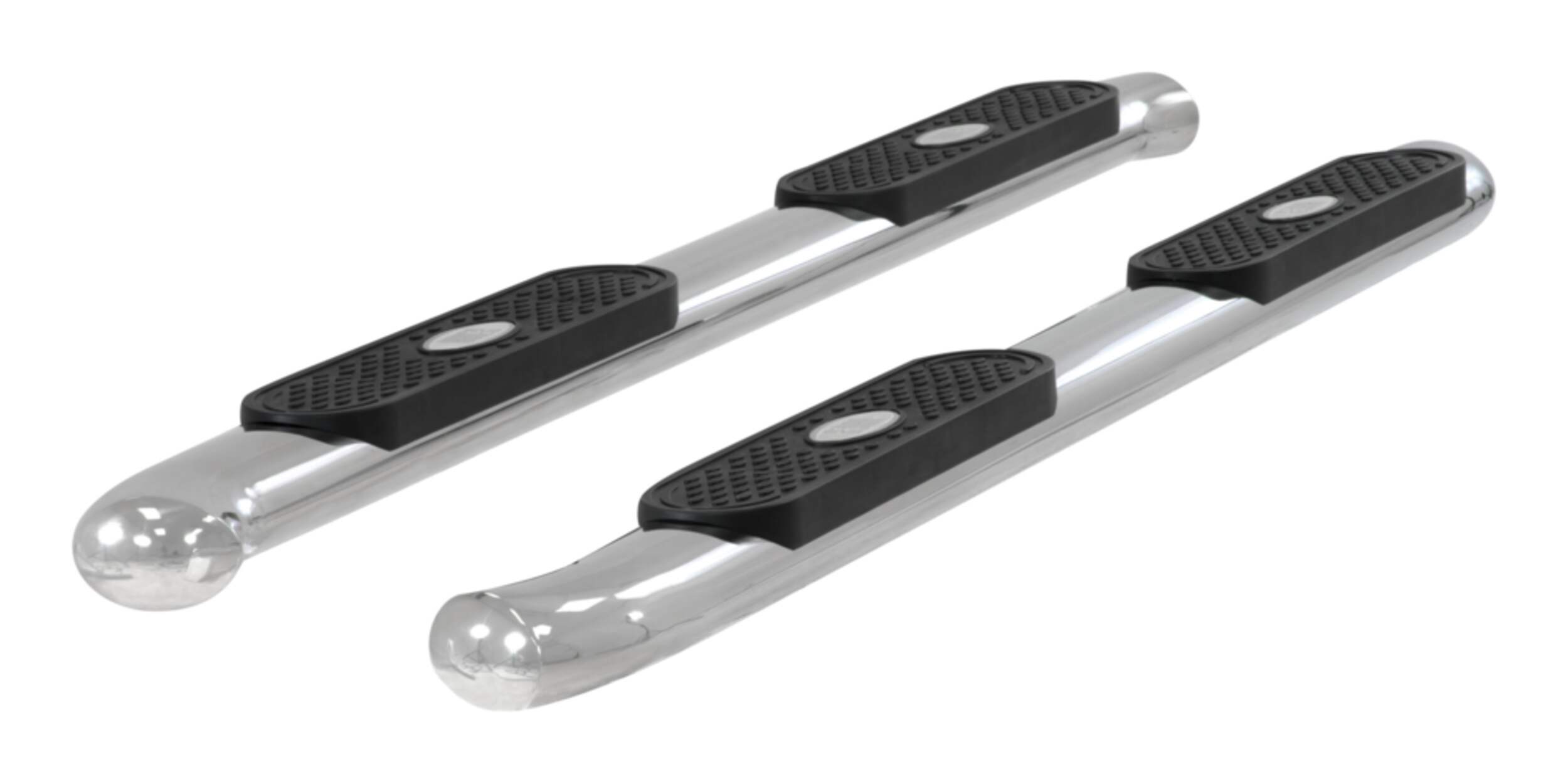 Aries Oval Side Bars, Polished Stainless, 4-in Composite_or_Mixed