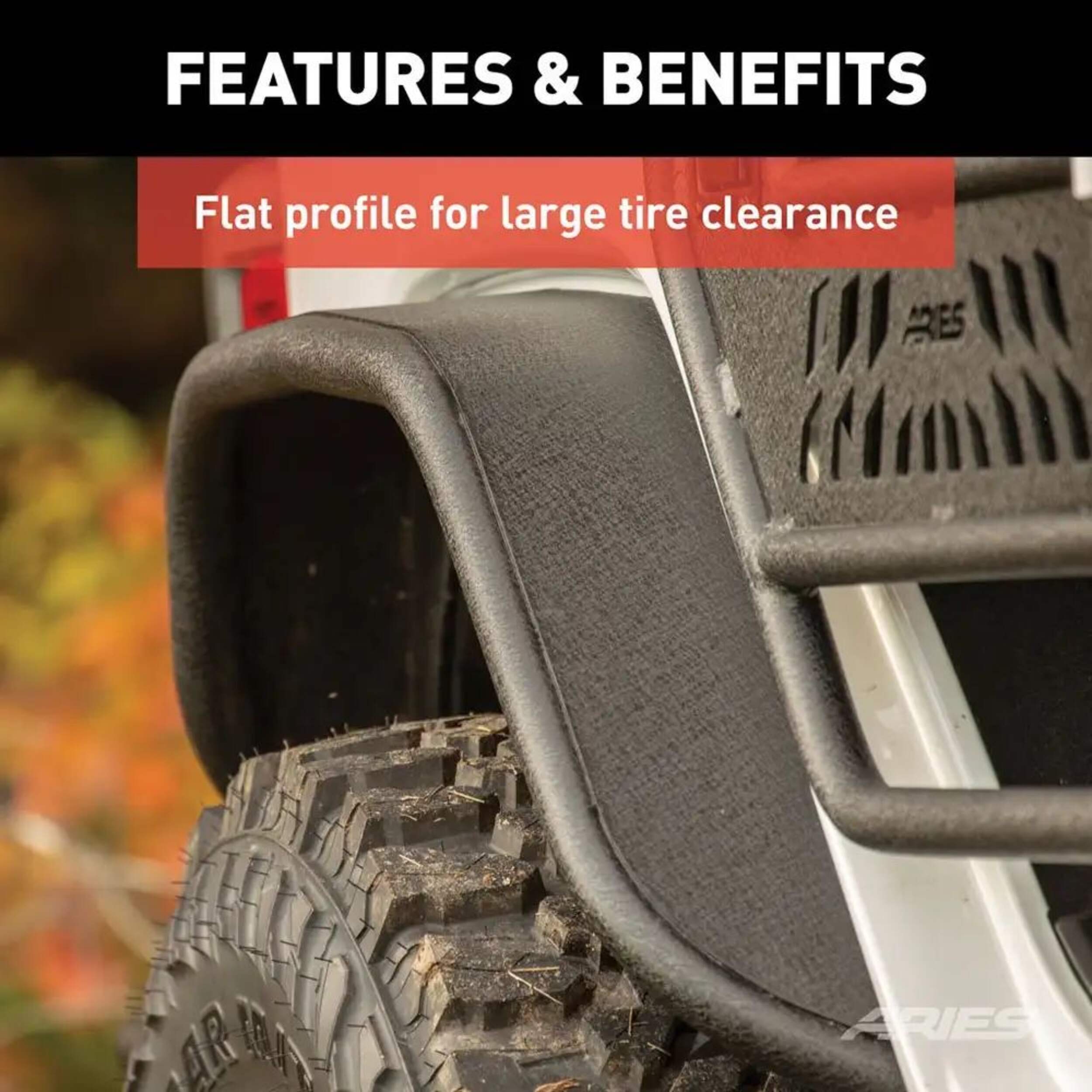 Aries 2500203 Jeep Wrangler JL Rear Fender Flares Canadian Tire