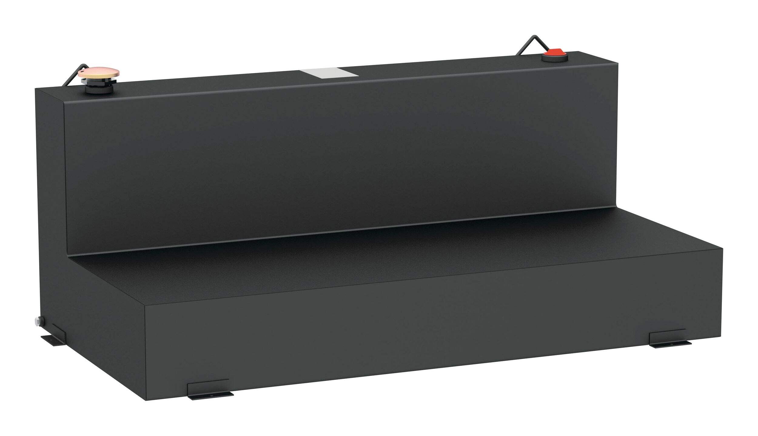UWS ST-100-L-MB L-Shape Steel Transfer Tank, Matte Black, 100-Gallon Front_Angled_Right