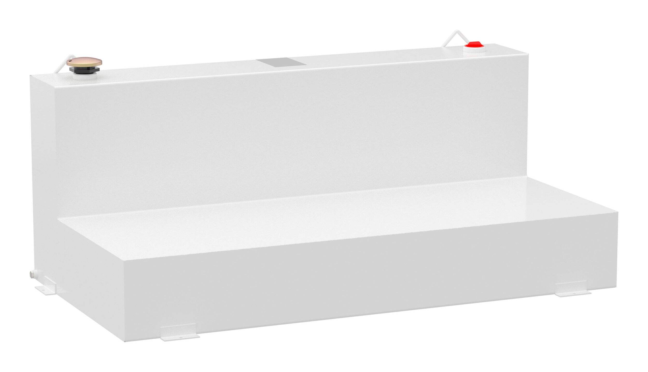 UWS ST-100-L-W L-Shape Steel Transfer Tank, White, 100-Gallon Front_Angled_Right