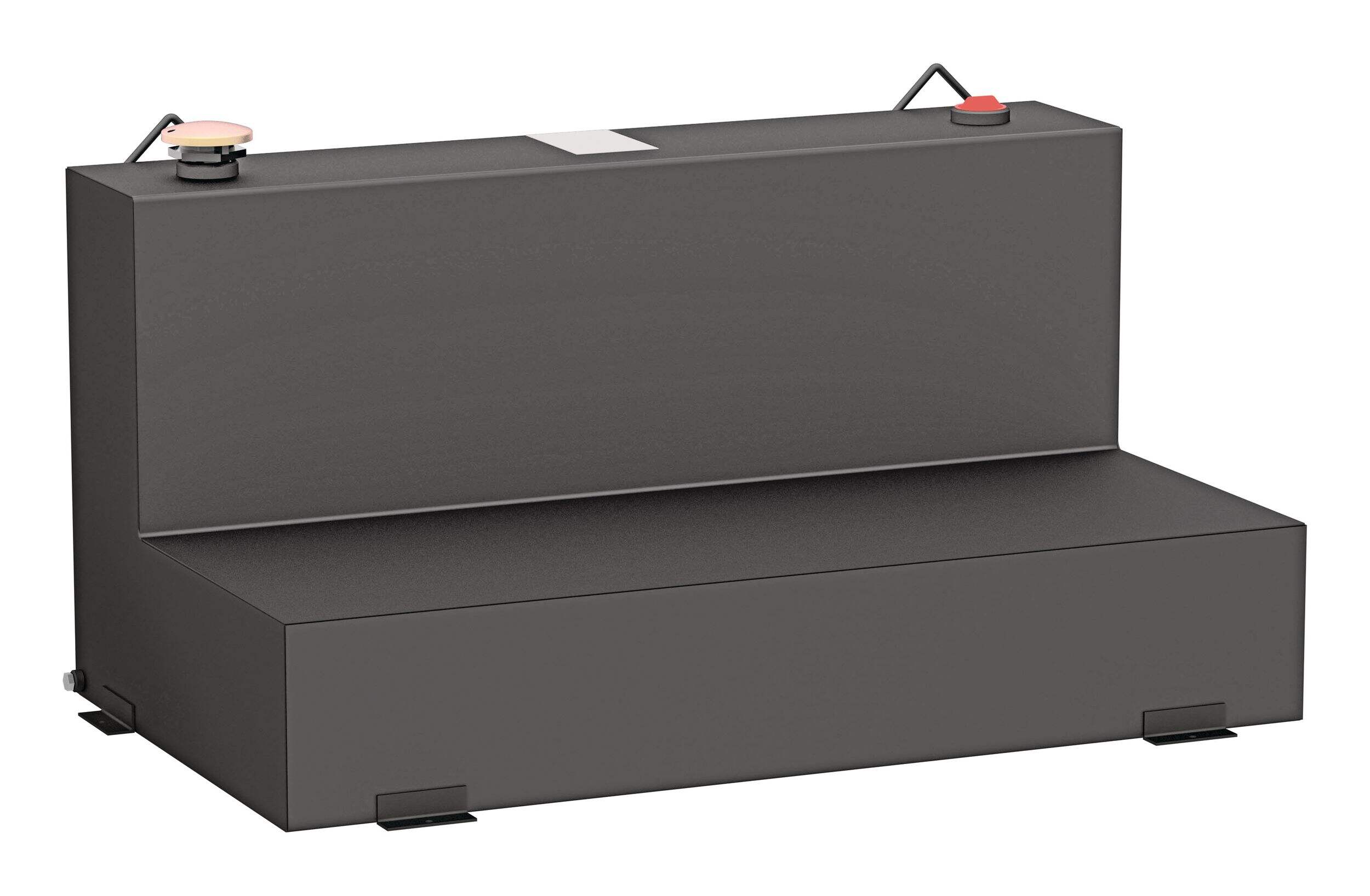 UWS ST-75-L-MB Steel L-Shape Steel Transfer Tank, Matte Black, 75-Gallon Front_Angled_Right