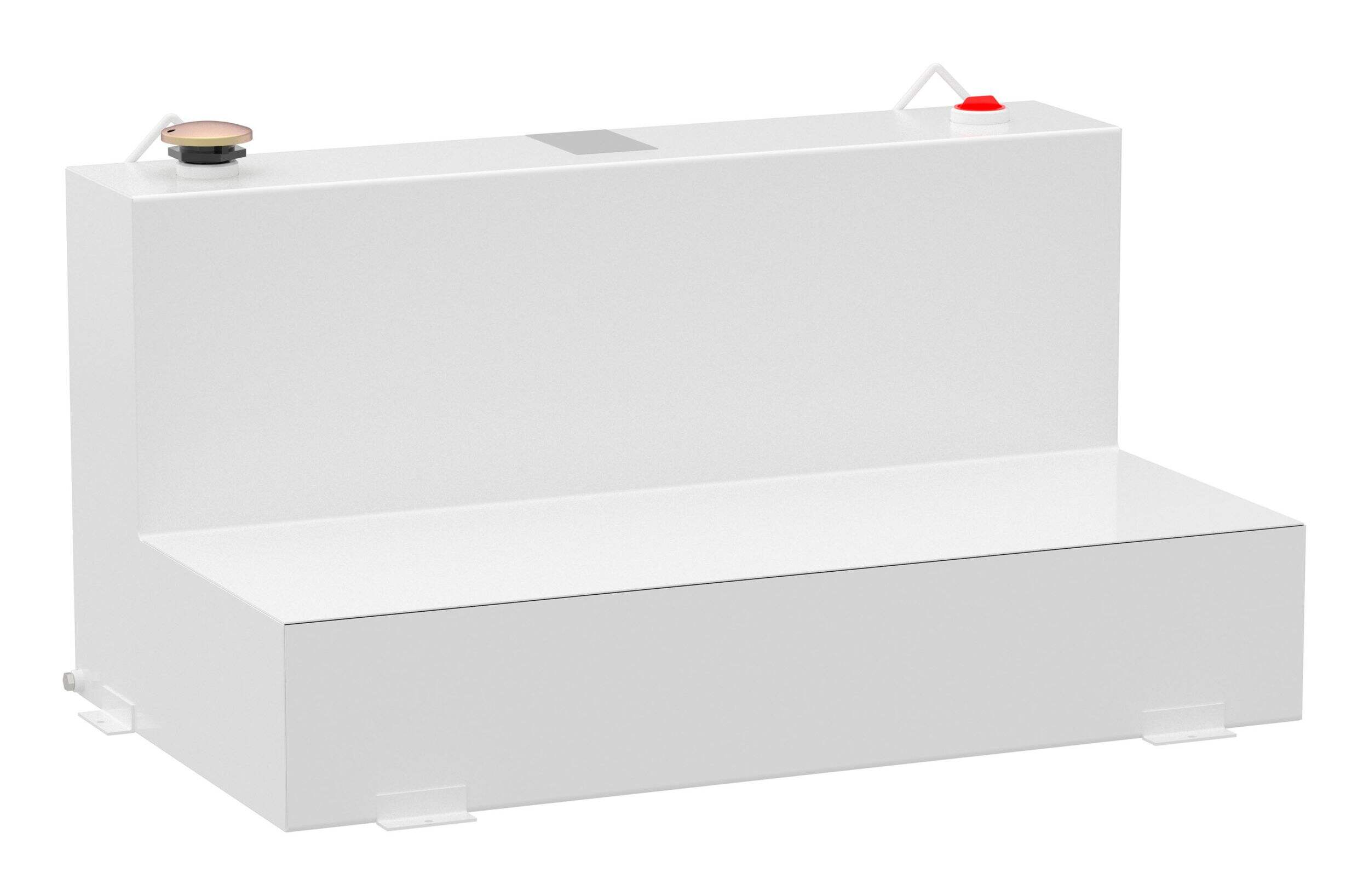 UWS ST-75-L-W Steel L-Shape Steel Transfer Tank, White, 75-Gallon Front_Angled_Right