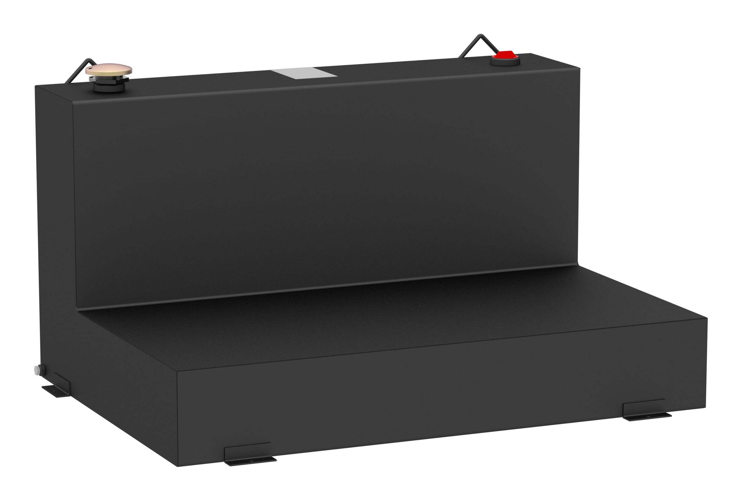 Réservoir de transfert en L UWS ST-85-L-MB, acier, noir mat, 85 gal Front_Angled_Right