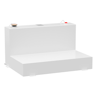 UWS ST-85-L-W L-Shape Steel Transfer Tank, White, 85-Gallon Front_Angled_Right