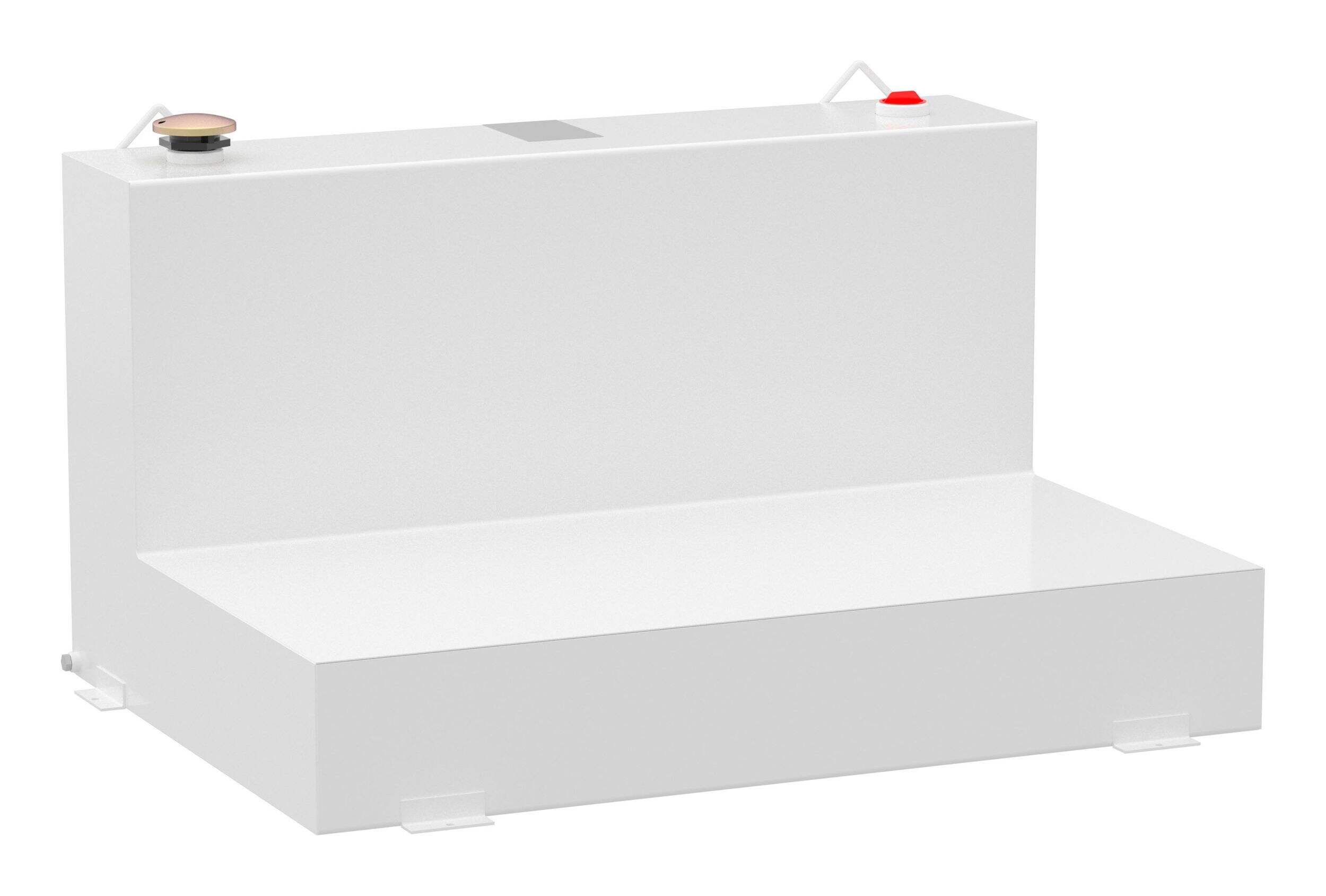 UWS ST-85-L-W L-Shape Steel Transfer Tank, White, 85-Gallon Front_Angled_Right