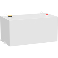 UWS ST-100-RT-W Rectangle Steel Transfer Tank, White, 100-Gallon Front_Angled_Right