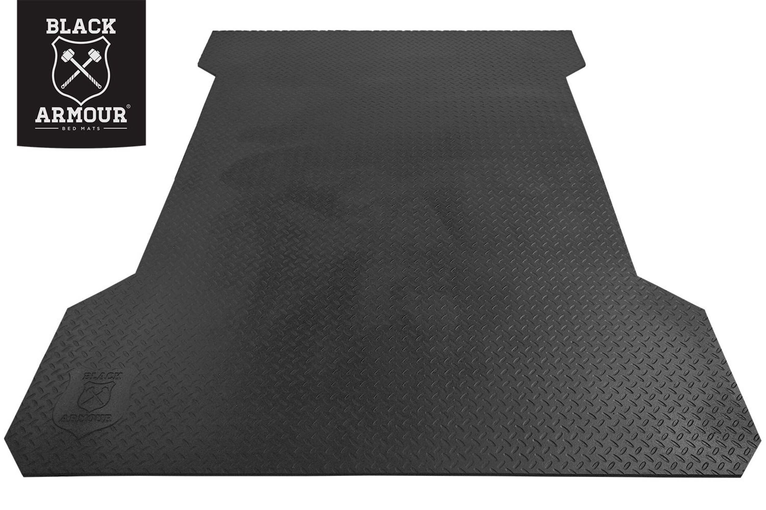 Tapis de caisse de camionnette Black Armour Front_Elevated