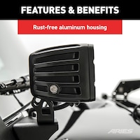 Lumières à DEL carrées cube Aries 1501252, 2 200 lumens, 2 po