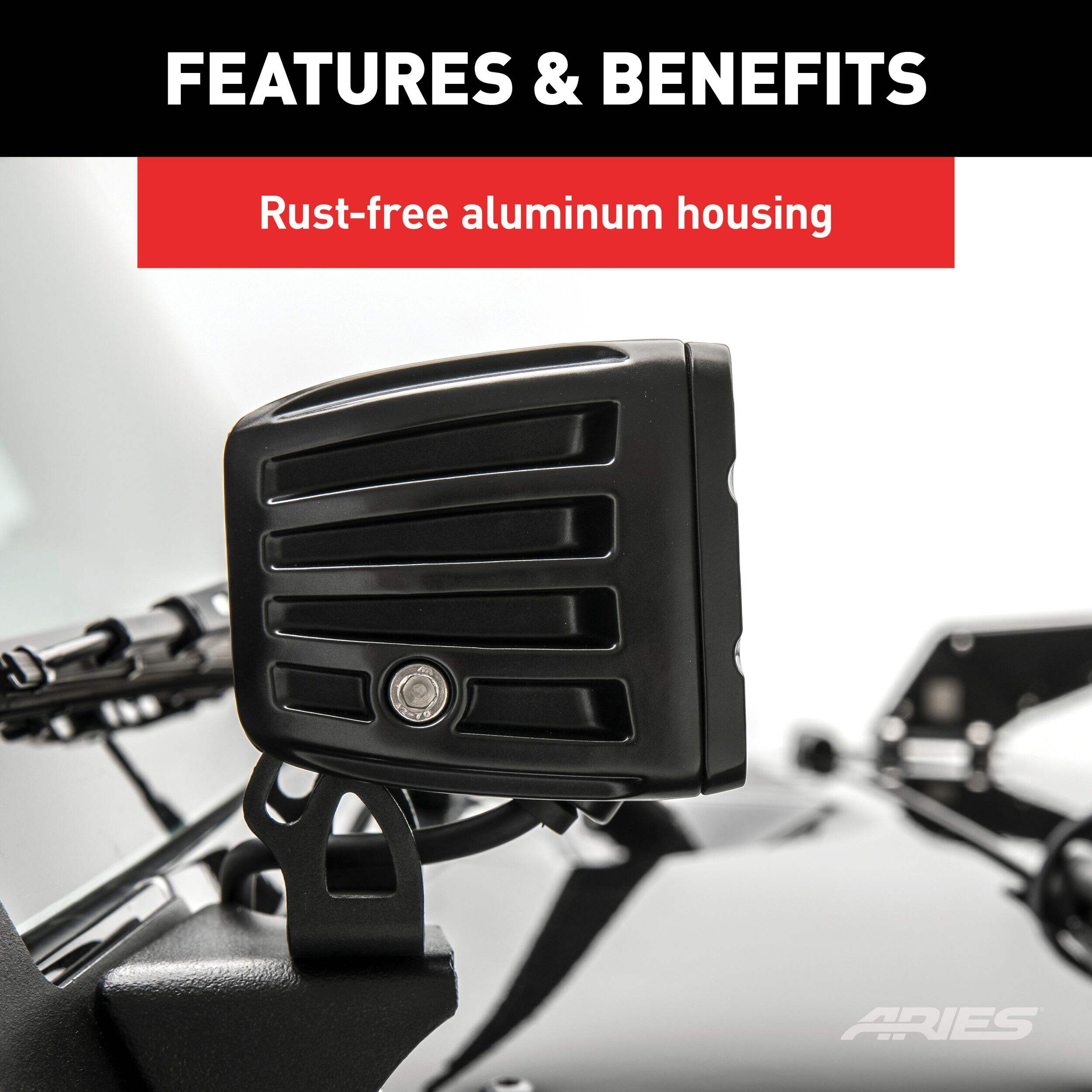 Aries 1501252 Square Cube LED Lights, 2,200 Lumens, 2-in CloseUp