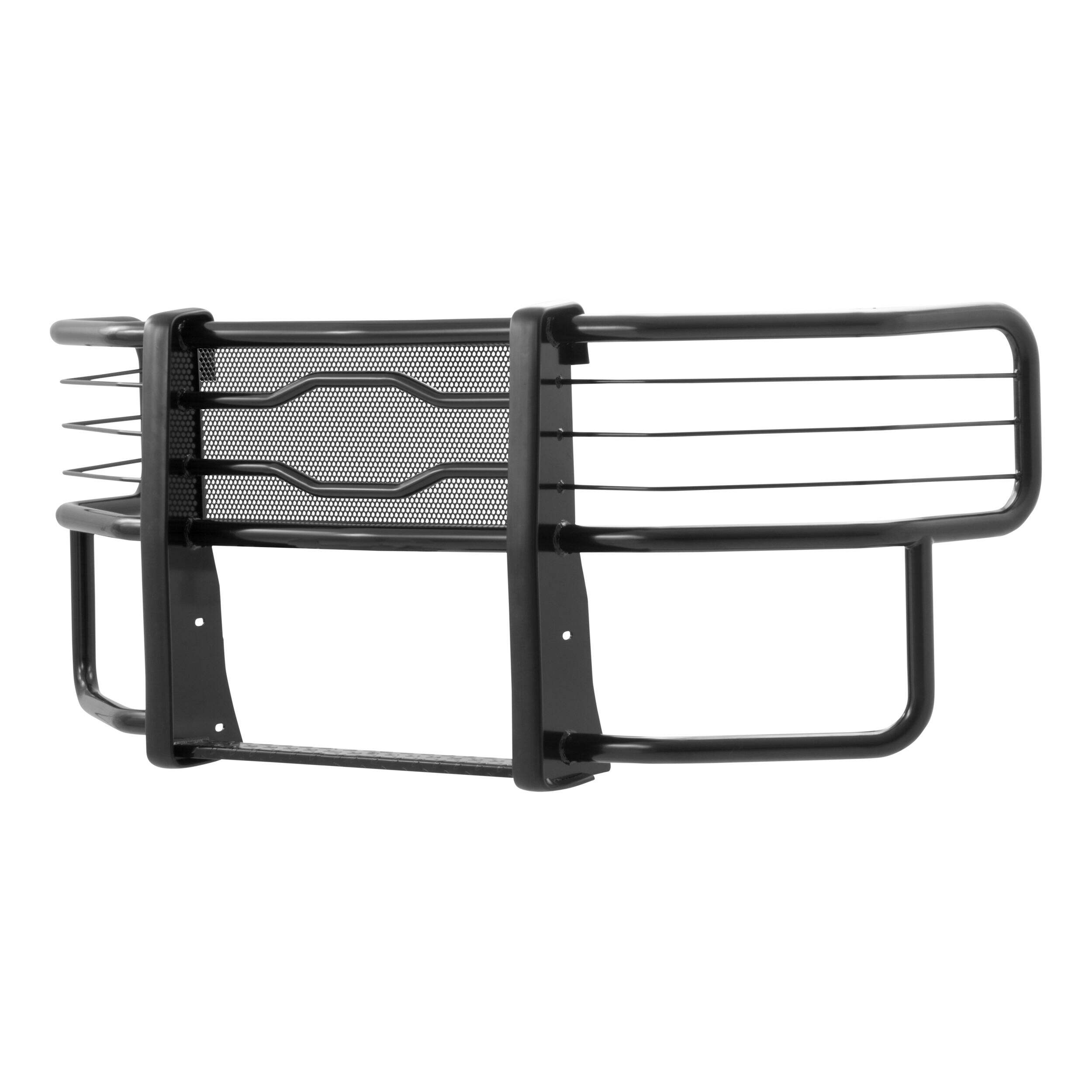 Aries 320713 Prowler Max Black Steel Grille Guard, No Brackets Front_Angled_Left