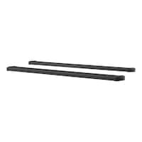 Grip Step 7-in x 88-in Black Aluminum Running Boards (No Brackets) - 415088 Front_Three_Fourths_Angled_Left