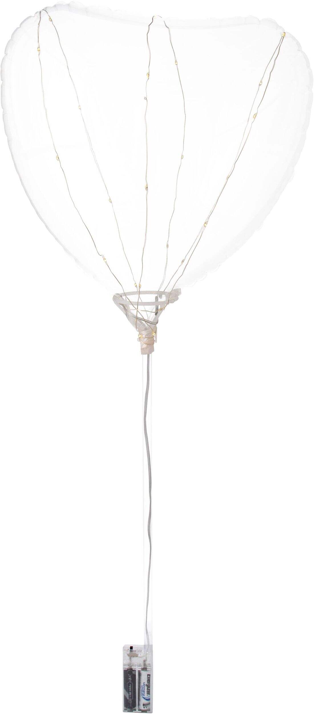 Clearz LED Heart Balloon Front_Flat