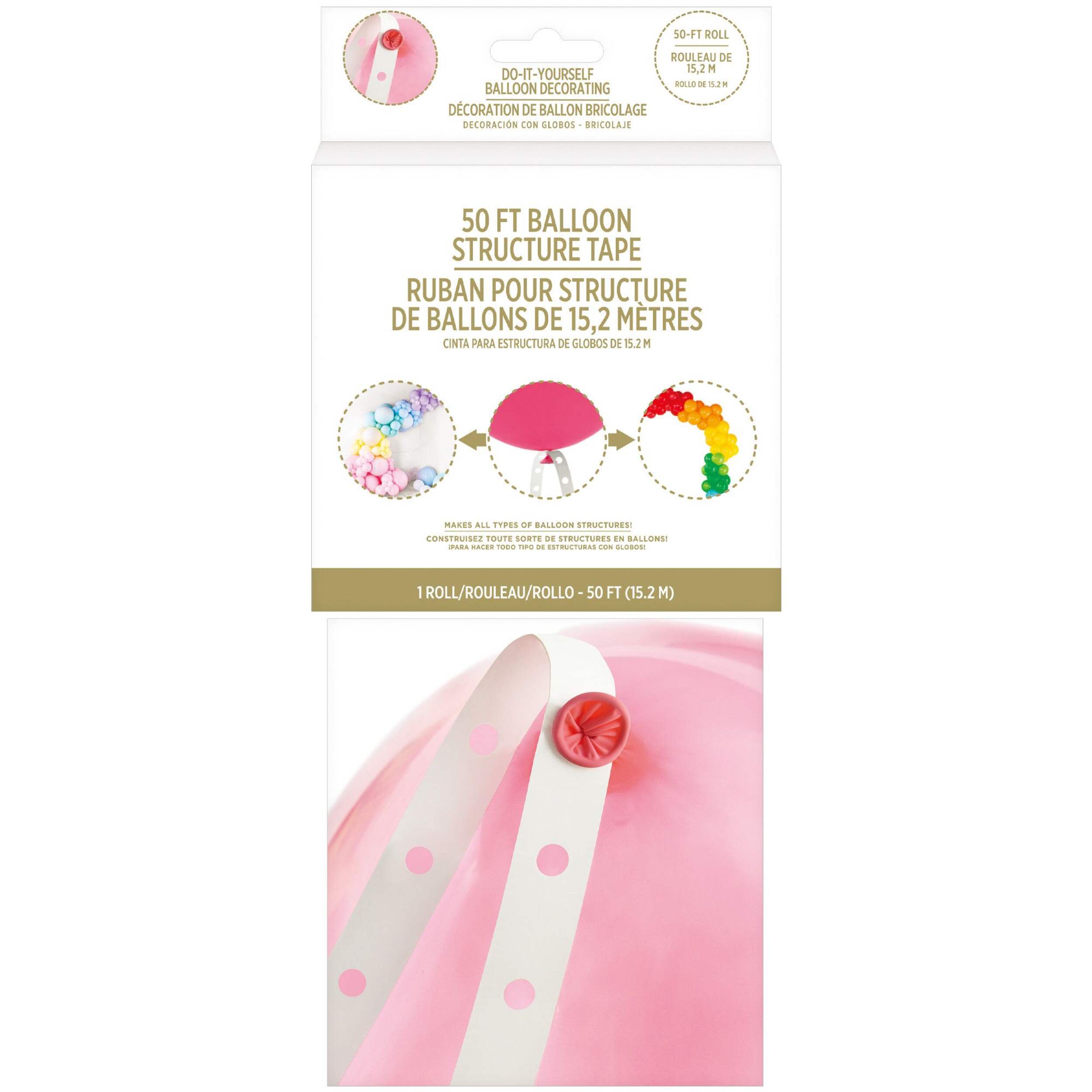 Balloon Strip DIY Structure Tape, 50ft Party City