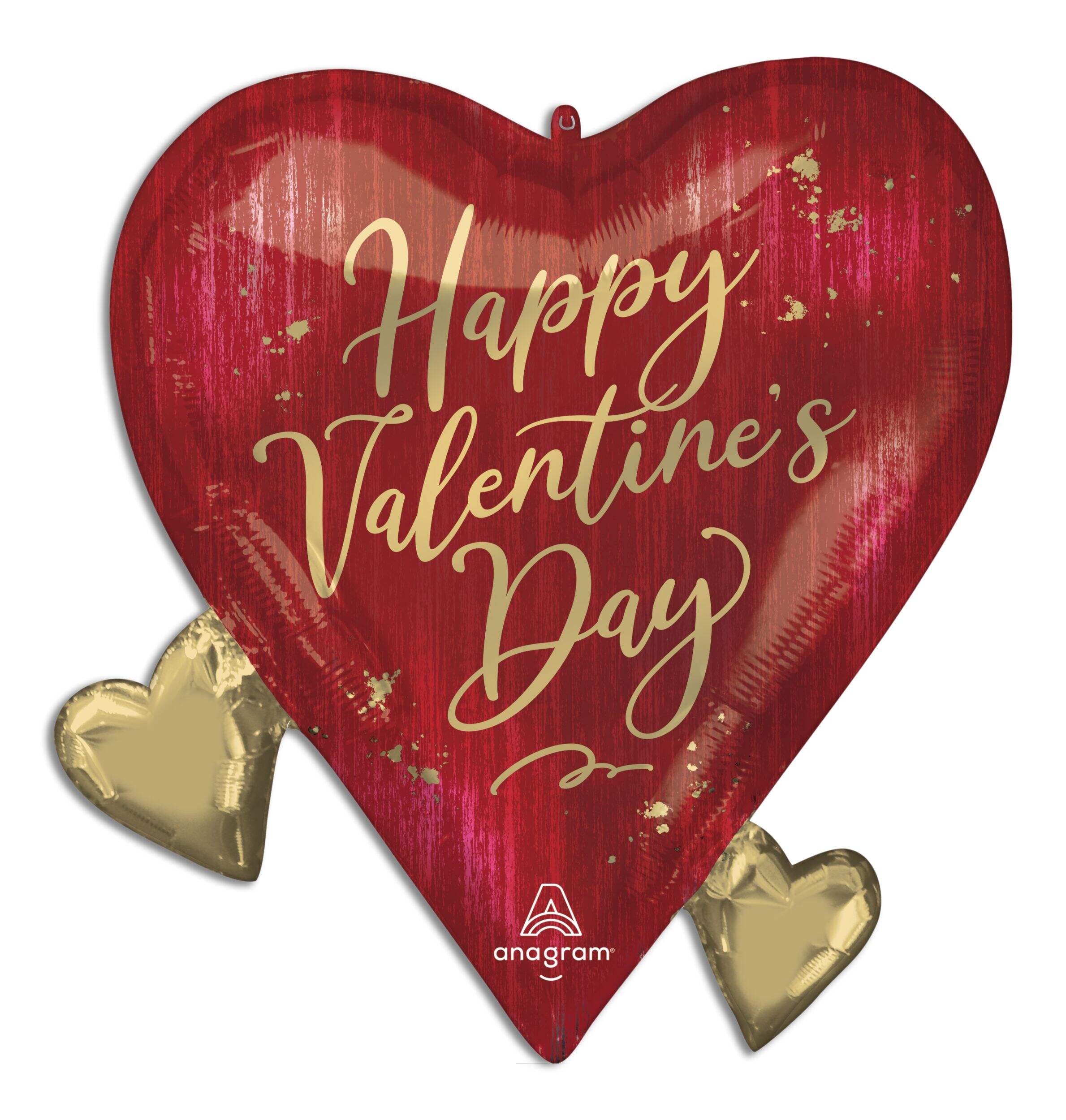 Valentine Rouge Supershape Balloon, Helium Inflation Included Front_Flat