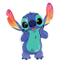 Ballon en aluminium de forme extraordinaire Stitch, gonflement hélium inclus pour fête d'anniversaire