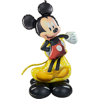 Mickey Mouse Airloonz Satin Foil Balloon, Multi-Colour, Air-Filled for Birthday Party Front_Flat