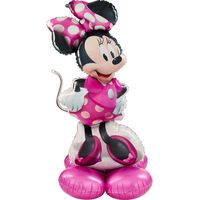 Minnie Mouse Airloonz Satin Foil Balloon, Multi-Colour, Air-Filled for Birthday Party Front_Flat