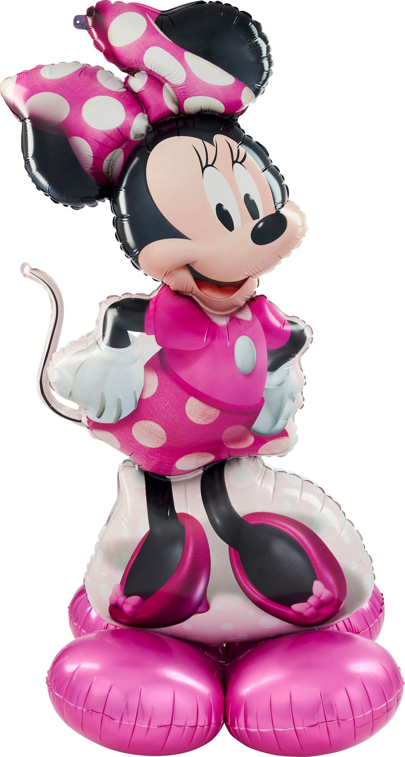 Minnie Mouse Airloonz Satin Foil Balloon, Multi-Colour, Air-Filled for Birthday Party Front_Flat