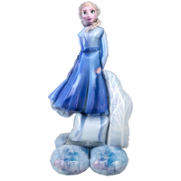 Frozen 2 Elsa Airloonz Satin Foil Balloon, Multi-Colour, Air-Filled for Birthday Party Front_Flat